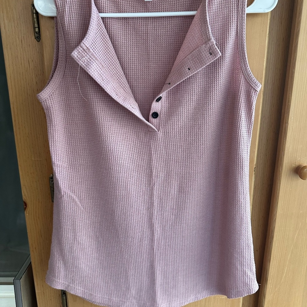 Pink Sleeveless Women's Top